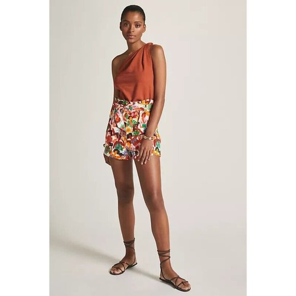 FARM Rio Pants - Anthropologie Farm Rio NWT Bikini Lady Shorts Paperbag Tropical Size M NWT